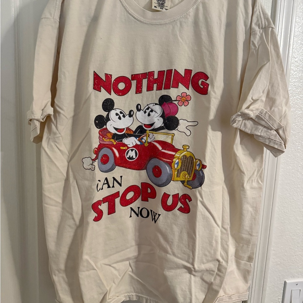 Disney Mickey & Minnie  Cream T-Shirt